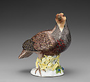 Partridge (one of a pair), Meissen Manufactory German, Hard-paste porcelain, German, Meissen