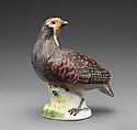 Partridge (one of a pair), Meissen Manufactory German, Hard-paste porcelain, German, Meissen