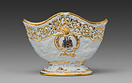 Wine bottle stand (one of a pair) (part of a service), Meissen Manufactory German, Hard-paste porcelain, German, Meissen