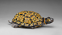 Tortoise box, Tin-glazed earthenware, German, Fulda