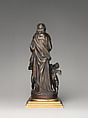 Virgin and child with angels, Bronze, on a later gilt base, Italian, Venice