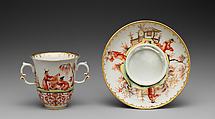 Cup and saucer, Johann Philip Dannhofer, Hard-paste porcelain, Austrian, Vienna