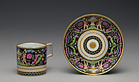 Cup and saucer, Imperial Porcelain Manufactory, Hard-paste porcelain, Austrian, Vienna