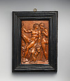 Hercules and Omphale, Johann Heinrich Meissner, Boxwood; frame: black wood, German