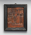Meeting of Maximilian and the Emperor Frederick, Hans Burgkmair  German, Boxwood; frame: black wood, German