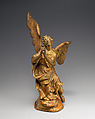 Kneeling angel (one of a pair), Gilt wood (poplar?), German, probably Franconia