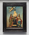 Apotheosis of Friedrich Wilhelm II, King of Prussia (b. 1744, r. 1786–97), John Christian Rauschner German, Colored wax on painted slate, German