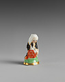 Miniature seal in the form of Cupid disguised as a barrister, Derby Porcelain Manufactory (British, Chelsea-Derby period, 1769–1784), Soft-paste porcelain, British, Chelsea-Derby