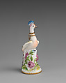 Peacock, Chelsea Porcelain Manufactory (British, 1745–1784, Red Anchor Period, ca. 1753–58), Soft-paste porcelain; diamond, British, Chelsea