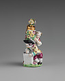 Boy letter-writer and girl in group, Chelsea Porcelain Manufactory (British, 1745–1784, Gold Anchor Period, 1759–69), Soft-paste porcelain, British, Chelsea