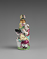 Boy letter-writer and girl in group, Chelsea Porcelain Manufactory (British, 1745–1784, Gold Anchor Period, 1759–69), Soft-paste porcelain, British, Chelsea