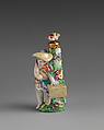 Cupid with dog, Chelsea Porcelain Manufactory (British, 1745–1784, Gold Anchor Period, 1759–69), Soft-paste porcelain, British, Chelsea