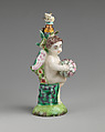 Cupid with globe, Saint James&#39;s Factory (British, ca. 1748/49–1760), Soft-paste porcelain, British, London