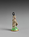 Monkey, Derby Porcelain Manufactory (British, 1751–1785), Soft-paste porcelain, British, Chelsea-Derby