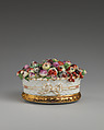 Basket of fruit, Chelsea Porcelain Manufactory (British, 1745–1784, Gold Anchor Period, 1759–69), Soft-paste porcelain, British, Chelsea