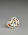 Thimble, Soft-paste porcelain, French