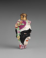 Janus-headed bottle, Chelsea Porcelain Manufactory (British, 1745–1784, Gold Anchor Period, 1759–69), Soft-paste porcelain, British, Chelsea