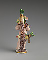 Scent bottle in the form of a nun reading a book, Chelsea Porcelain Manufactory (British, 1745–1784, Red Anchor Period, ca. 1753–58), Soft-paste porcelain, British, Chelsea