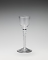 Wineglass, Glass, British, probably Bristol