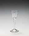 Wineglass, Glass, British, probably Bristol or possibly Dutch