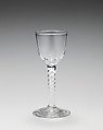 Wineglass, Glass, British, probably Bristol