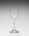 Wineglass, Glass, British, probably Bristol