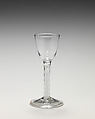 Wineglass, Glass, British, probably Bristol