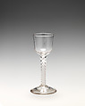 Wineglass, Glass, British, probably Bristol