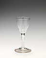 Wineglass, Glass, British, probably Bristol or possibly Dutch