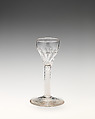 Wineglass, Glass, British, possibly Bristol