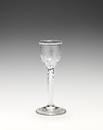 Wineglass, Glass, British, probably Bristol