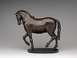 Trotting horse, After a model by Giambologna (Netherlandish, Douai 1529–1608 Florence), Bronze, Italian, Florence