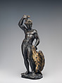 Ganymede with eagle and eaglet, After a composition by Benvenuto Cellini (Italian, Florence 1500–1571 Florence), Bronze, partially oil-gilt, Italian, Florence