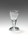 Wineglass, Glass, probably British