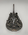 Doorknocker with Prudence and Fortitude joined eternally, Bronze, iron (pin), Italian, Venice