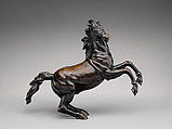 Rearing Horse, Bronze, with pale brown natural patina, remains of dark brown lacquer, Italian or French