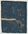Piece, Cut voided velvet on satin foundation weave (warp: silk dyed in dark blue, reeled, no twist/S plied, 9 per cm; warp pile: silk dyed in dark blue, reeled, no twist/no ply; weft: silk dyed in dark blue, reeled, no twist/no ply, 25-29 per cm), Italian