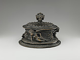 Cylindrical container with cover, Bronze, Italian, Padua