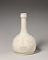Water bottle, Salt-glazed stoneware, British, Staffordshire