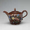 Teapot, John Astbury, Lead-glazed earthenware, British, Staffordshire