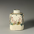 Tea caddy, Style of Whieldon and Wedgwood (1754–1759), Lead-glazed earthenware, British, Staffordshire