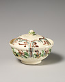 Sugar bowl, Whieldon and Wedgwood, Lead-glazed earthenware, British, Staffordshire