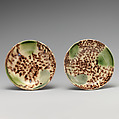 Pair of miniature dishes, Style of Whieldon type, Lead-glazed earthenware, British, Staffordshire