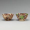 Pair of miniature bowls, Whieldon type, Lead-glazed earthenware, British, Staffordshire
