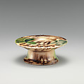 Miniature tazza, Whieldon type, Lead-glazed earthenware, British, Staffordshire