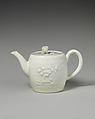 Teapot, Worcester factory  British, Soft-paste porcelain, British, Worcester