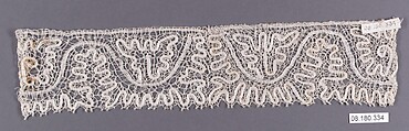 Piece, Bobbin lace, German, Saxony