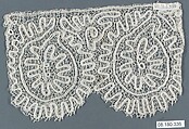 Piece, Bobbin lace, German, Saxony