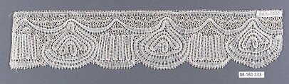 Piece, Bobbin lace, German, Saxony
