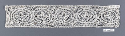 Insertion, Bobbin lace, German, Saxony